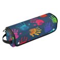 thumbnail image 1 of Hair Tools Storage with Heat Resistant Mat- Full Of Fun Printed Design Curling Iron Travel Bag/Flat Iron Case for Women, 1 of 8