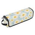 thumbnail image 1 of Hair Tools Storage with Heat Resistant Mat- Light Blue Pattern Printed Curling Iron Travel Bag/Flat Iron Case for Women, 1 of 8