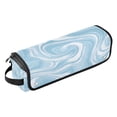 thumbnail image 1 of Hair Tools Storage with Heat Resistant Mat- Marble Texture Printed Curling Iron Travel Bag/Flat Iron Case for Women, 1 of 8