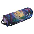 thumbnail image 1 of Hair Tools Storage with Heat Resistant Mat- Purple Trees Printed Curling Iron Travel Bag/Flat Iron Case for Women, 1 of 8