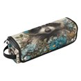 thumbnail image 1 of Hair Tools Storage with Heat Resistant Mat- Raccoon Printed Curling Iron Travel Bag/Flat Iron Case for Women, 1 of 8