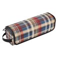 thumbnail image 1 of Hair Tools Storage with Heat Resistant Mat- Red Checkered Pattern Printed Curling Iron Travel Bag/Flat Iron Case for Women, 1 of 8