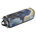 thumbnail image 1 of Hair Tools Storage with Heat Resistant Mat- Retro Cat Illustration Printed Curling Iron Travel Bag/Flat Iron Case for Women, 1 of 8