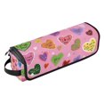 thumbnail image 1 of Hair Tools Storage with Heat Resistant Mat- Romantic Patterns Printed Curling Iron Travel Bag/Flat Iron Case for Women, 1 of 8