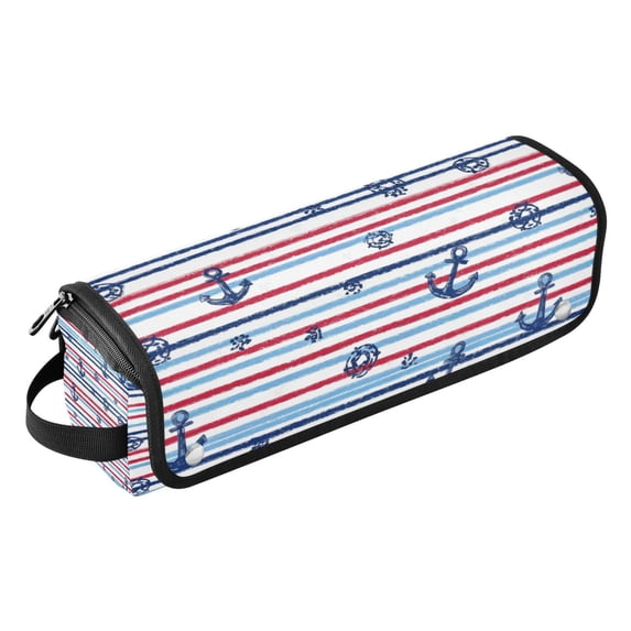 Hair Tools Storage with Heat Resistant Mat- Small Pattern Printed Curling Iron Travel Bag/Flat Iron Case for Women