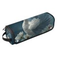thumbnail image 1 of Hair Tools Storage with Heat Resistant Mat- Swan Pattern Printed Curling Iron Travel Bag/Flat Iron Case for Women, 1 of 8