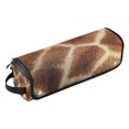 thumbnail image 1 of Hair Tools Storage with Heat Resistant Mat- The Fur Texture Of A Giraffe Printed Design Curling Iron Travel Bag/Flat Iron Case for Women, 1 of 8