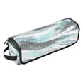 thumbnail image 1 of Hair Tools Storage with Heat Resistant Mat- Wavy Dotted Pattern Printed Curling Iron Travel Bag/Flat Iron Case for Women, 1 of 8