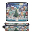 thumbnail image 1 of Hair Tools Travel Bag Heat-Resistant Curling Iron Organizer Bag with Detachable Heatproof Mat Travel Storage Case Charming Christmas Scene, 1 of 8