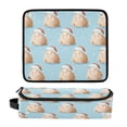 thumbnail image 1 of Hair Tools Travel Bag Heat-Resistant Curling Iron Organizer Bag with Detachable Heatproof Mat Travel Storage Case Cute Capybara with Santa Hat, 1 of 8