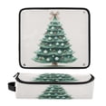 thumbnail image 1 of Hair Tools Travel Bag Heat-Resistant Curling Iron Organizer Bag with Detachable Heatproof Mat Travel Storage Case Green Christmas Tree with Baubles, 1 of 8