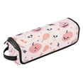 thumbnail image 1 of Hair Tools Travel Bag with Removable Heat Resistant Mat for Straighteners, Curling Iron and Haircare Accessories Cute Pastel Pink Halloween, 1 of 8