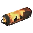 thumbnail image 1 of Hair Tools Travel Bag with Removable Heat Resistant Mat for Straighteners, Curling Iron and Haircare Accessories Halloween-style Atmosphere, 1 of 9