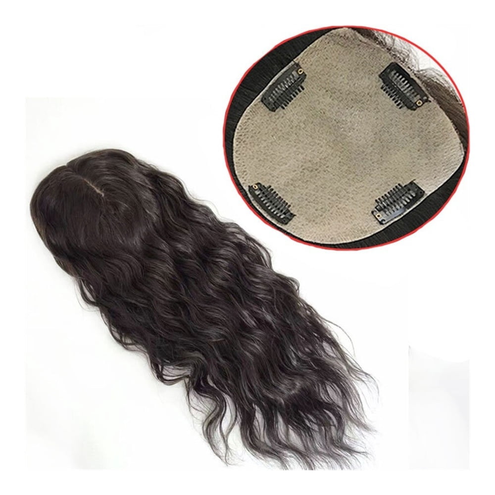 Hair Toppers, Real Human Hair No Bangs 15x16cm Breathrable Silk Skin ...