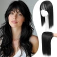 thumbnail image 1 of Hair Toppers for Women with Bangs 6.5"x6.5" Large Coverage, Realistic Scalp Hairs Pieces for Women with Thinning Hairs Synthetic Hairs Topper Wiglets Add Hair Volume 16inch, 1 of 6