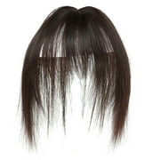 Hair Toppers for Thinning Hair Women, Mini Fringe French Bang Wig, Forehead Topper, Round 3D Toppers Hair Pieces, Synthetic Fiber Hairpiece