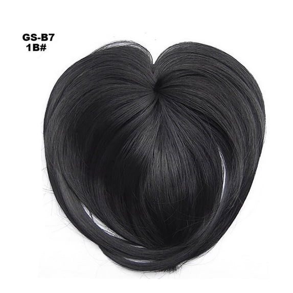 Hair Toppers for Women Real Human Hair Topper with Bangs Hair Extensions Clip in Bangs for Daily Wear