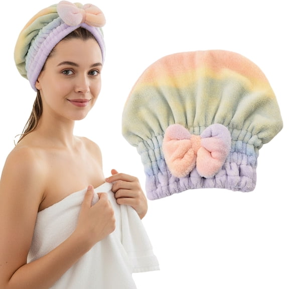 Hair Towel Wrap for Women,Super Absorbent Hair Towel Wrap for Wet Hair,Microfiber Hair Drying Caps,Soft and Fast Drying Hair Towel for Home(A)