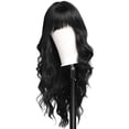 thumbnail image 1 of Hair Tracks Women'S Change Long Curly Hair Fiber Headgear Water Shape Full of Personality Long Water Wavy Wig Trippy Hair Bundles Weiweigg A, 1 of 6