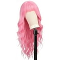 thumbnail image 1 of Hair Tracks Women'S Change Long Curly Hair Fiber Headgear Water Shape Full of Personality Long Water Wavy Wig Trippy Hair Bundles Weiweigg C, 1 of 6
