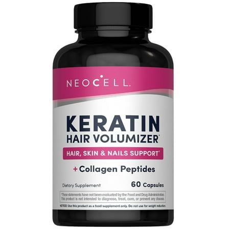 Hair Volumizer Capsules | with Keratin and Collagen | 60 Count | by NeoCell