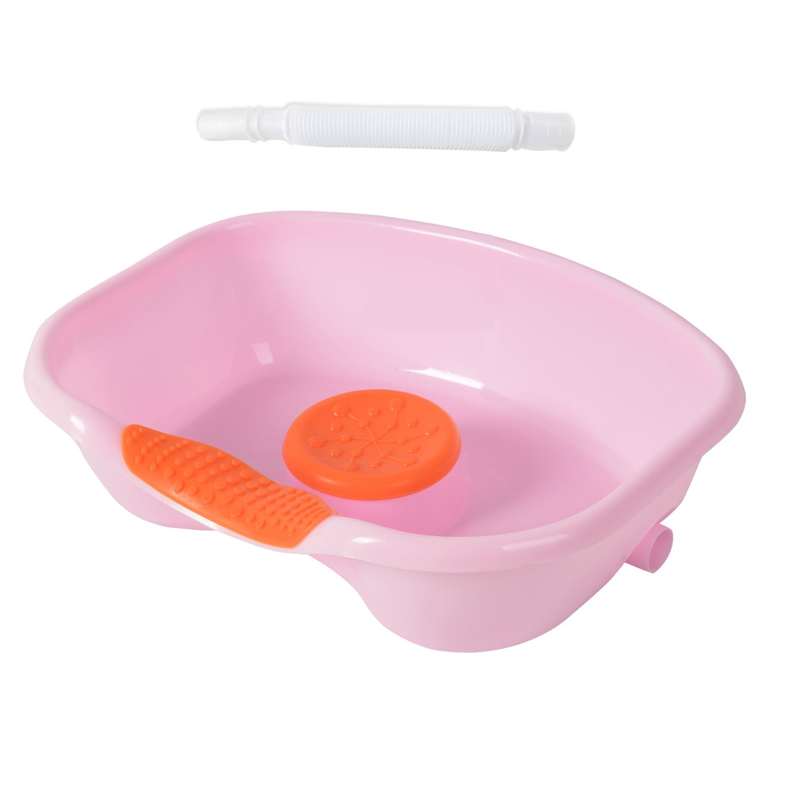 Hair Washing Basin Horizontal Drainable Portable Shampoo Tray for