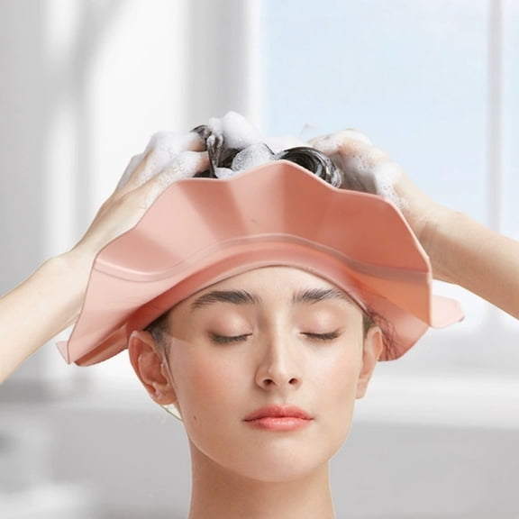 Hair Washing Shield Water Block Shower Shampoo Visor Cap Adjustable TPE Eye Ear Protection Bath Accessory for Home Salon Daily Hair Washing