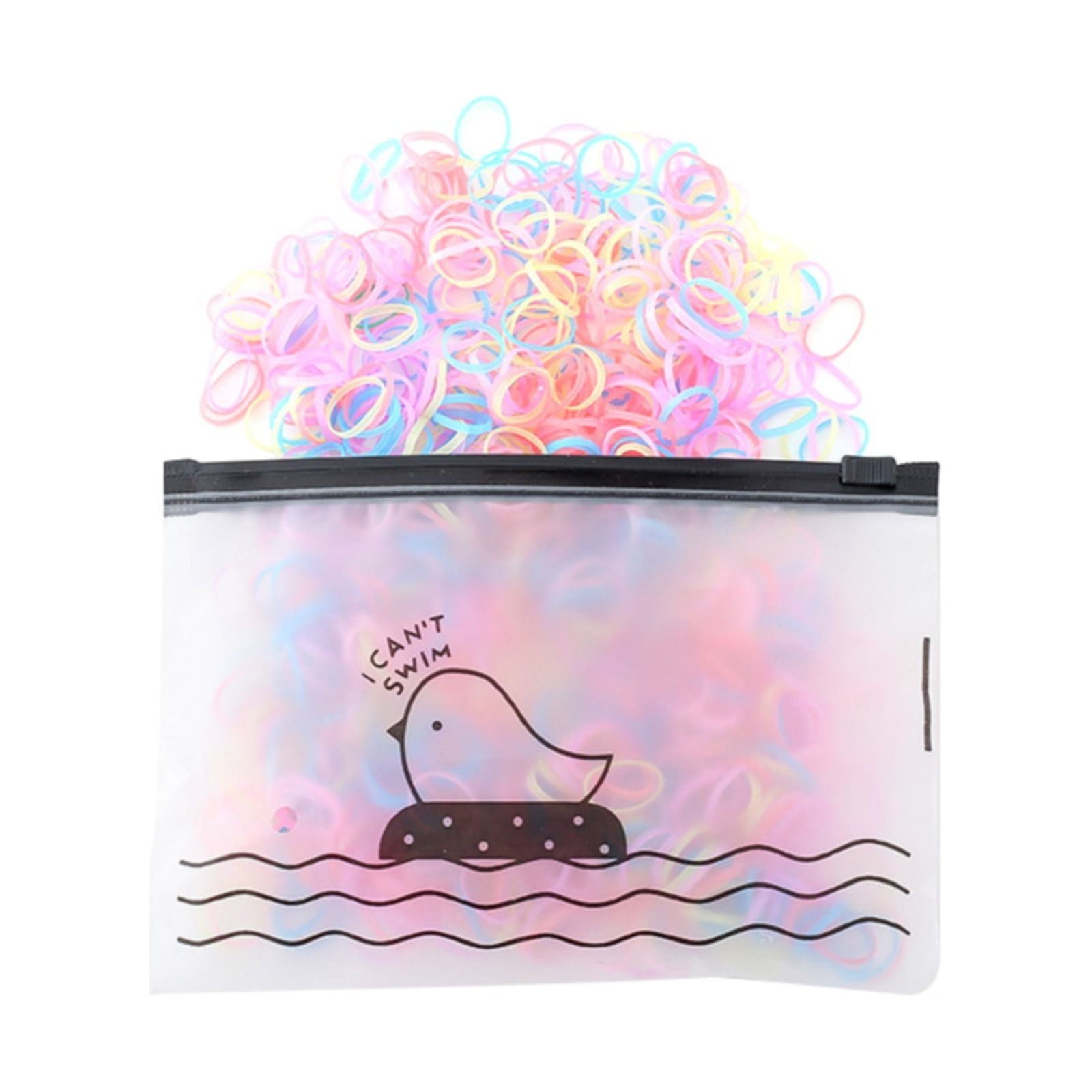 Hair Wax Spiral Coil Hair Ties Hair Ties Jar Color Rubber Bands for