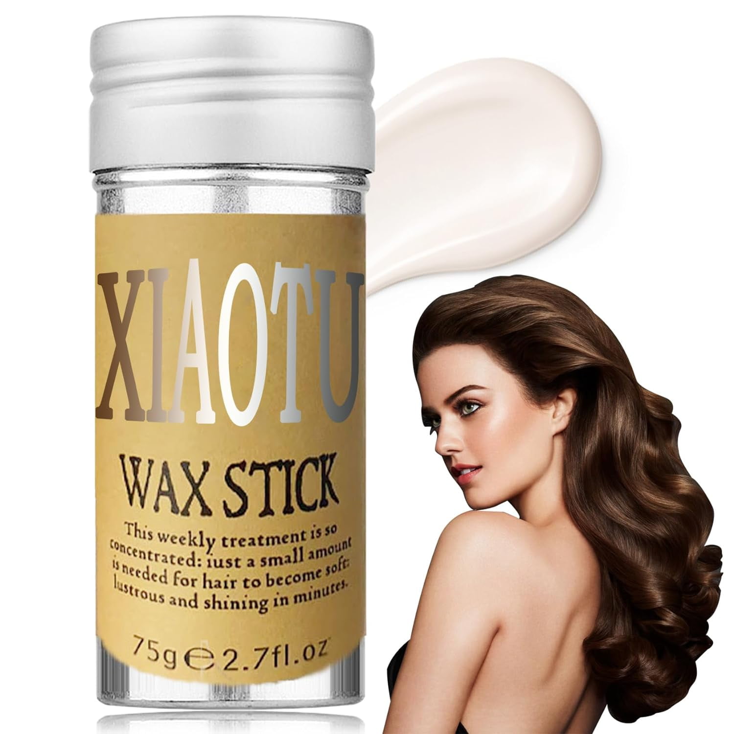 Hair Wax Stick,Edge Control Wax Stick for Hair Wigs Slick Stick Styling