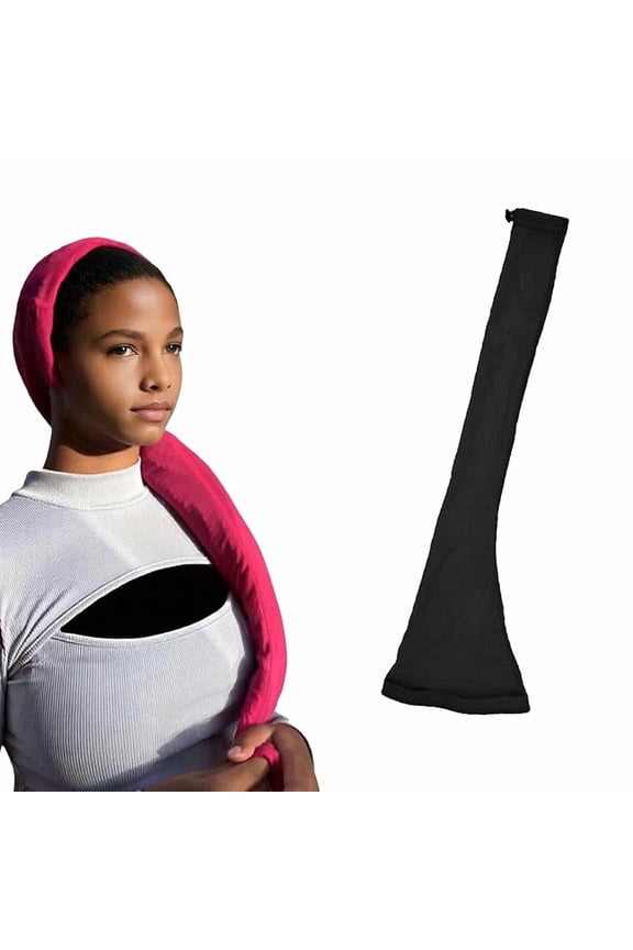 Hair Weave Sleeve for Locs with Drawstring,2025 New Women Locs Sleeve for Dreadlocks, Hair Weave Sleeve For Braids With Elastic Band For Bun Faux Locs (Black)