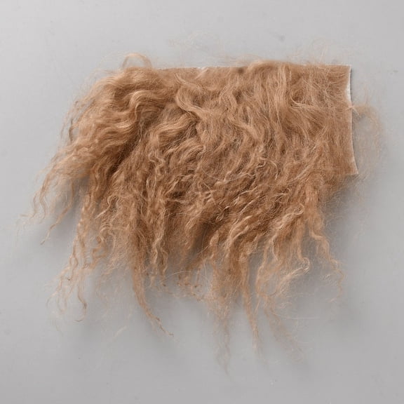 Hair Wefts Camel Wool Wig Hair Handmade Hair Replacement Wig Perfect Curly Hair Wig for DIY Girls BJD Makings Accessories 5.5x9.45x0.12 Inch DIY