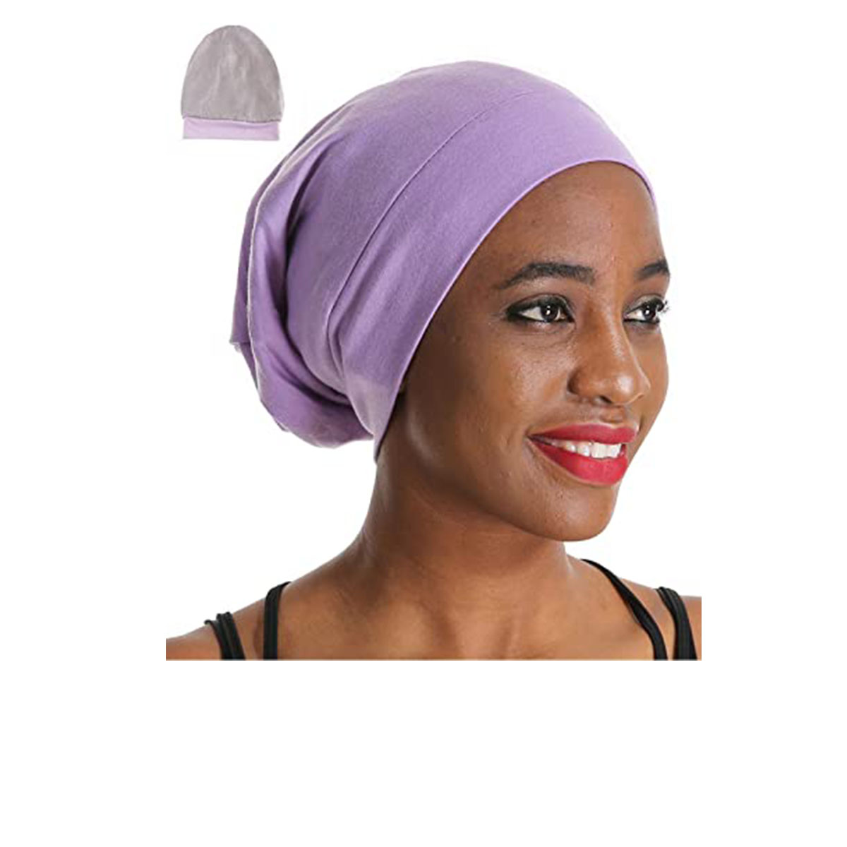 Hair Wrap Silk Lined Night Sleep Cap , Hair Wraps for Sleeping