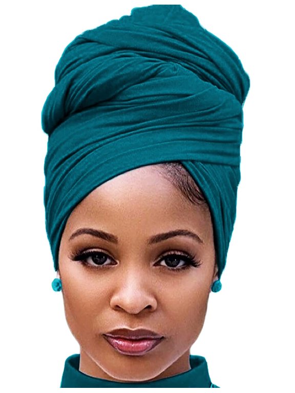 Hair Wrap for Black Women with Natural Hair Large Stretch Soft Edge Scarves for Braids Dreadlocks Headbands