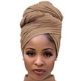 thumbnail image 1 of Hair Wrap for Black Women with Natural Hair Large Stretch Soft Edge Scarves for Braids Dreadlocks Headbands, 1 of 8