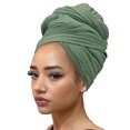 thumbnail image 1 of Hair Wrap for Black Women with Natural Hair Large Stretch Soft Edge Scarves for Braids Dreadlocks Headbands, 1 of 5
