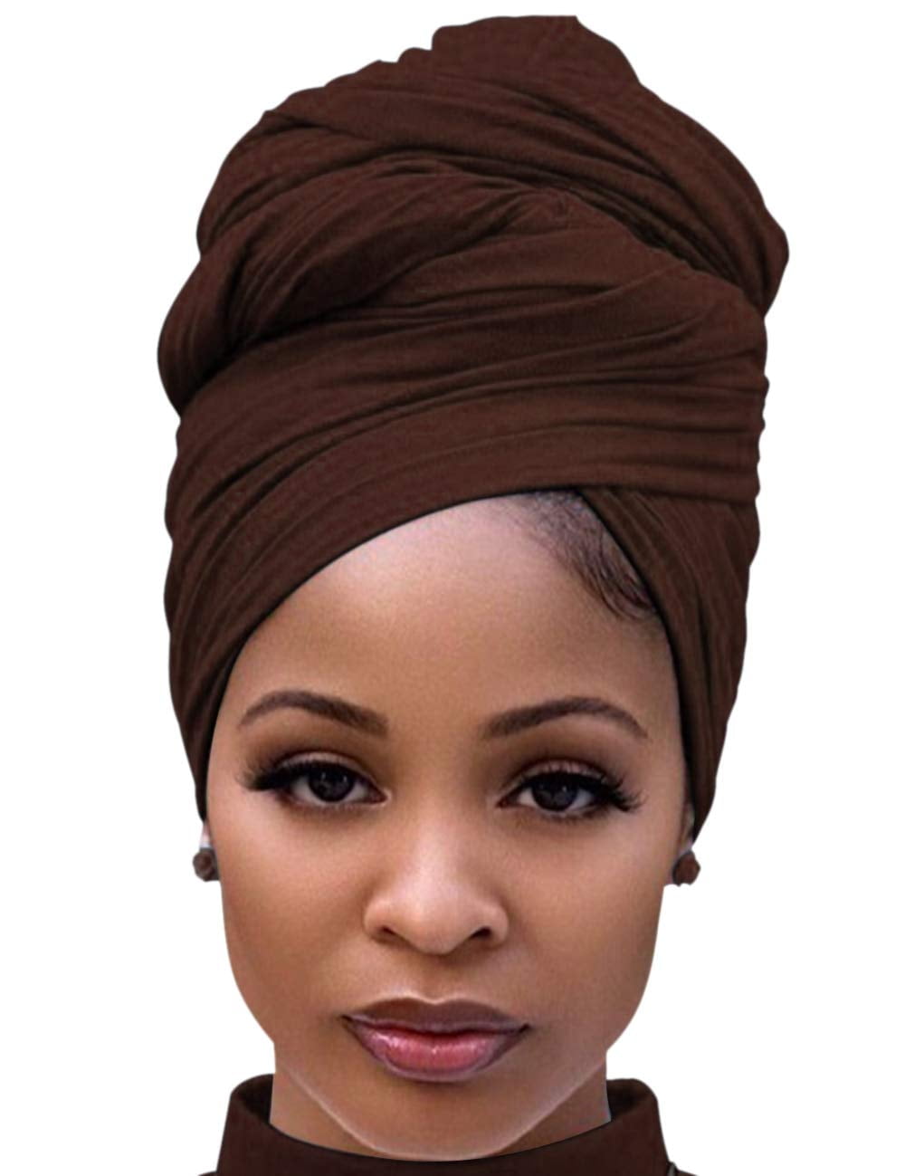 Hair Wrap for Black Women with Natural Hair Large Stretch Soft Edge Scarves for Braids Dreadlocks Headbands
