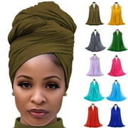 Hair Wrap for Black Women with Natural Hair Large Stretch Soft Edge Scarves for Braids Dreadlocks Headbands