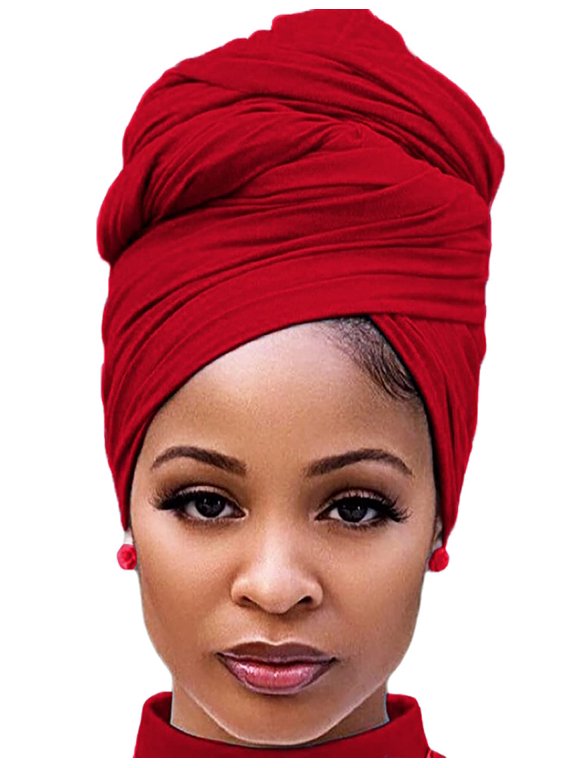 Hair Wrap for Black Women with Natural Hair Large Stretch Soft Edge Scarves for Braids Dreadlocks Headbands