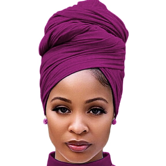 Hair Wrap for Black Women with Natural Hair Large Stretch Soft Edge Scarves for Braids Dreadlocks Headbands