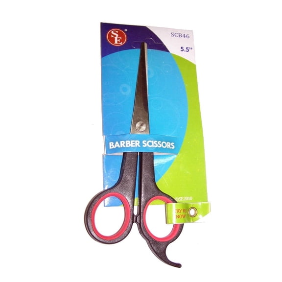 Hair and Beard Trimmer Precision Barber Scissors 5.5in with Cushion Comfort Grip