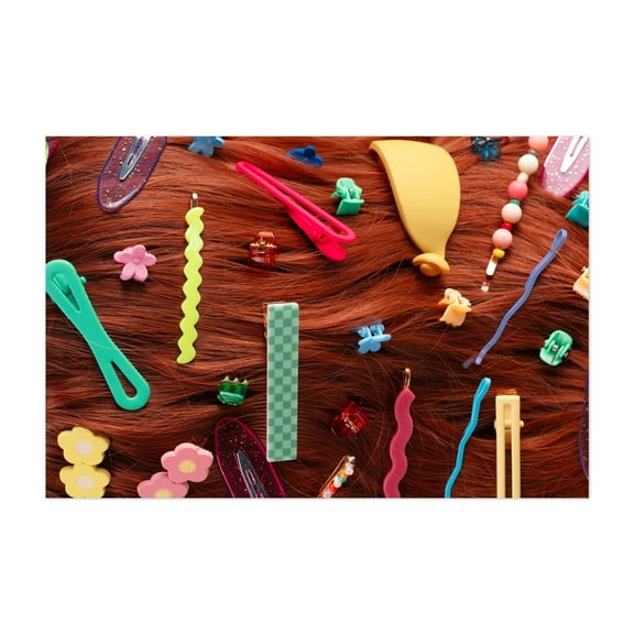 Hair clip medley - Photography Fashion Unframed Wall Art Print 4 x 6 inches