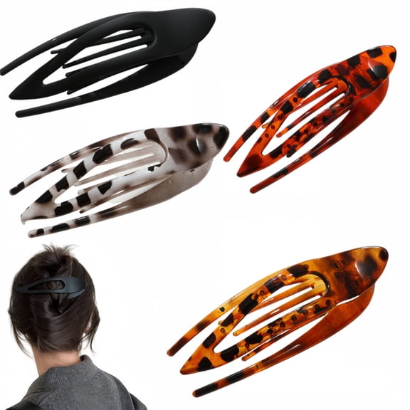 Hair clip set, flat back of the head, frosted claw clip hair accessory