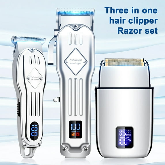 Hair clippers,Clippers Men Hair Haircut Kit Lcd Display Combs Mens Head Shaver Clippers Kit Bald Head Men's Haircut With Lcd 9 Combs Hair Clippers Barber With Kit Bald Shaver Men's Display 9
