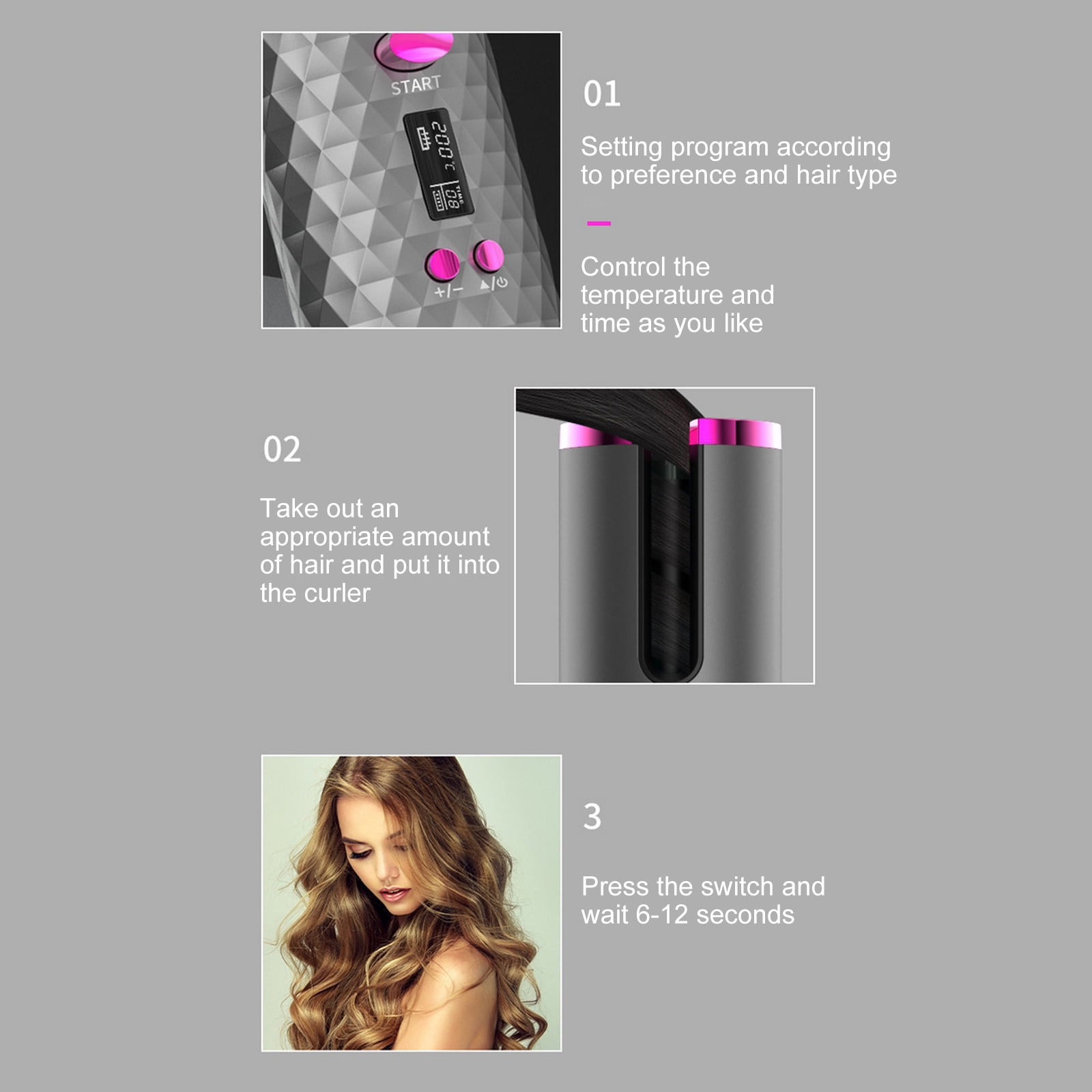 Felt covered curling iron 2025