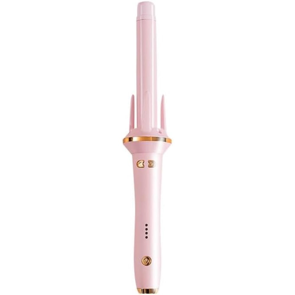 Hair curling iron,curling iron,curling iron,lazy wool curls,big waves,automatic negative ion perm artifacts,curling iron with big barrel,hair curler (Color:Pink)