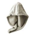 thumbnail image 1 of Hair dryer cap, quick drying hair wrap cap, gray, 1 of 6