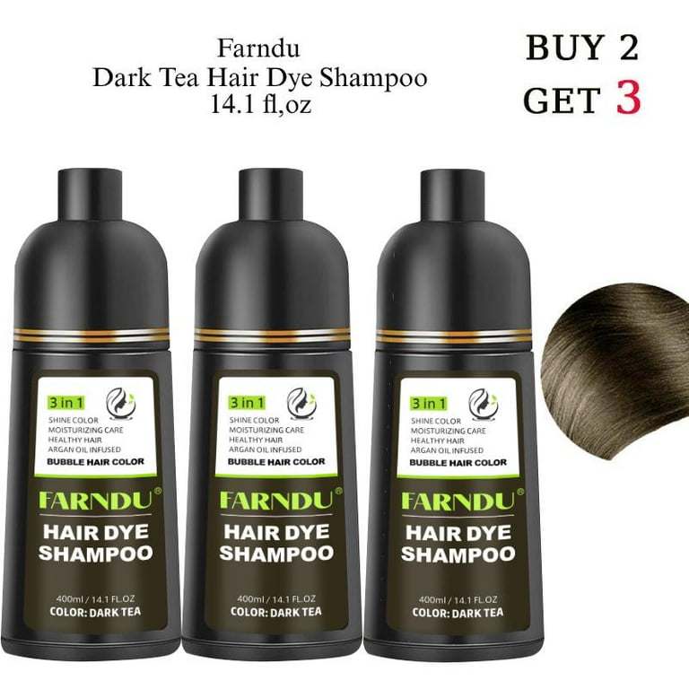 Hair dye Shampoo, Quick hair dye,hair care,Fruity aroma-Black 
