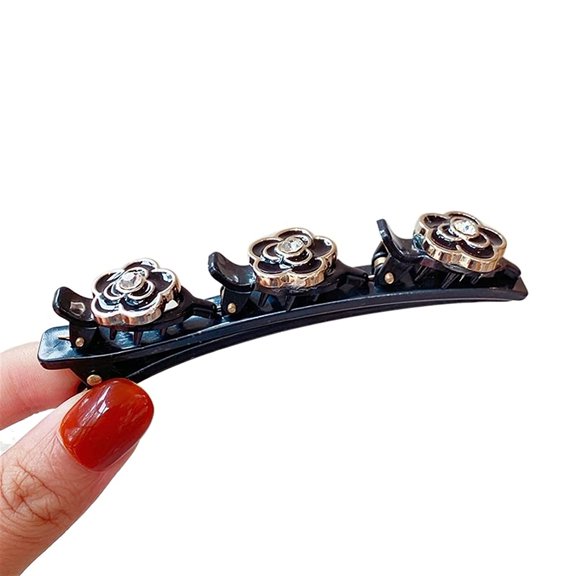 Hair pins Women Flower Pearls Braid Hairpins Sweet Hair Decorate Clips Bangs Hold Barrettes Headband Hair Accessories (Color : 6)