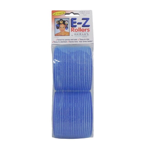 HairArt E-Z Rollers Jumbo Blue 2pcs