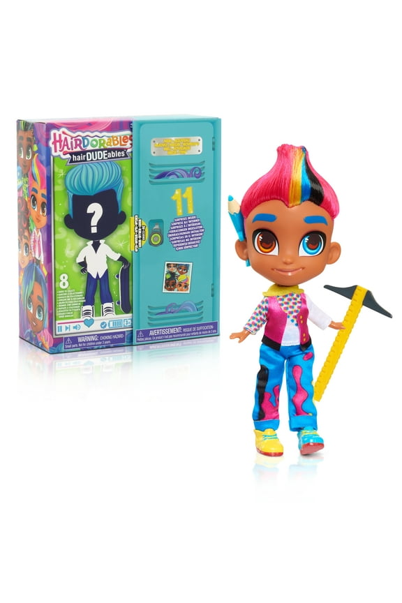 HairDUDEables Series 3, Hairdorables Surprise Collectible Dolls, Styles May Vary, Kids Toys for Ages 3 Up, Gifts and Presents